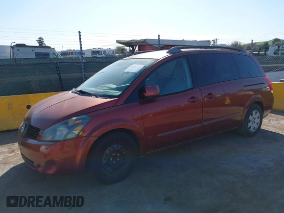 2005 Nissan Quest SE with VIN 5N1BV28U45N114862, listed as a IAAI auction lot 41763820 with 208,966 mi miles. Bid and sale history available at carsss.com. Image 2.