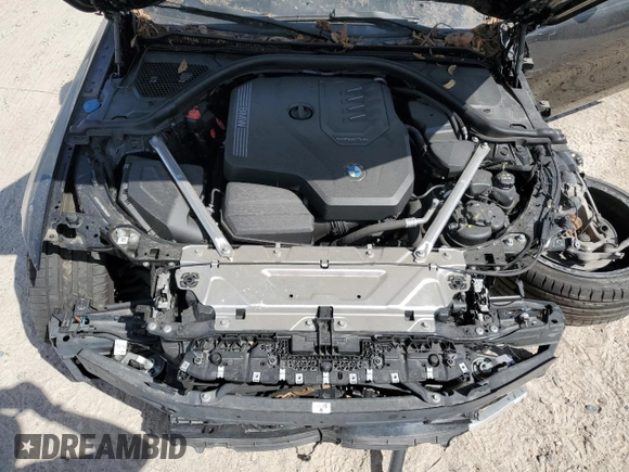 2024 BMW 4 Series 430i with VIN WBA63AV06RFR10405, listed as a Copart auction lot 74097404 with Not Provided miles and Salvage Title. Bid and sale history available at DreamBid. Image 11.
