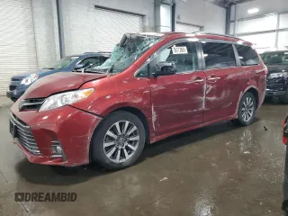 2020 Toyota Sienna XLE z VIN 5TDDZ3DC0LS249557, wystawiony jako Copart lot #56172865 z przebiegiem 79 667 mil mil oraz Szkoda całkowita • Salvage title. Historia ofert i sprzedaży dostępna na DreamBid. Obrazek 1.