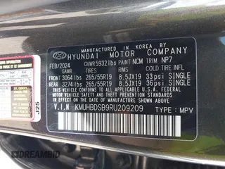 2024 Genesis GV80 z VIN KMUHBDSB9RU209209, wystawiony jako IAAI lot #42449081 z przebiegiem 34 184 mil mil oraz . Historia ofert i sprzedaży dostępna na DreamBid. Obrazek 9.