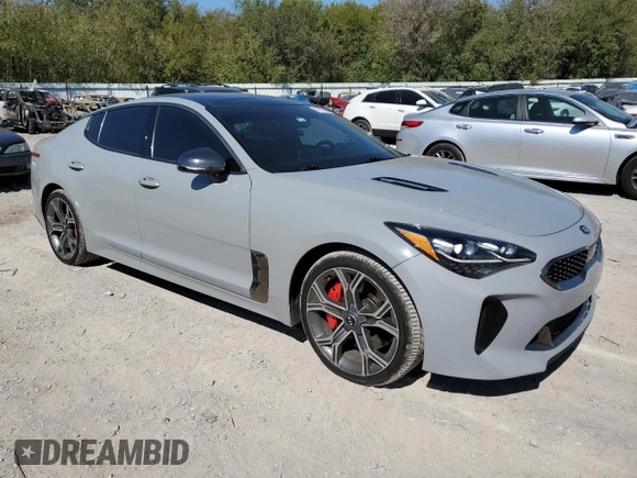 2020 Kia Stinger GT1 with VIN KNAE45LC2L6076525, listed as a Copart auction lot 74275304 with 87,238 mi miles and Salvage Title. Bid and sale history available at DreamBid. Image 4.