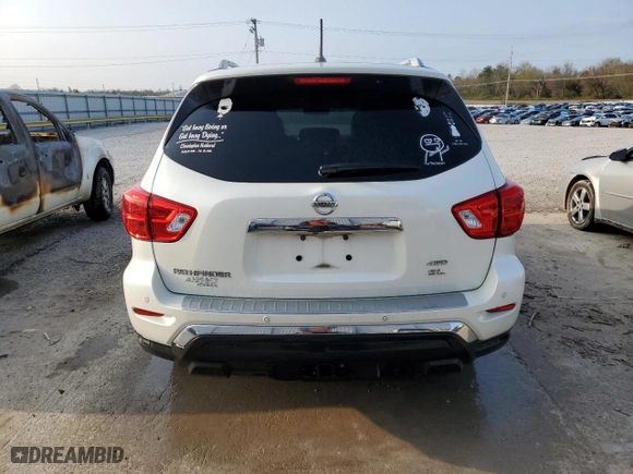 2017 Nissan Pathfinder S with VIN 5N1DR2MM4HC676666, listed as a Copart auction lot 51314585 with 101,538 mi miles and Salvage Title. Bid and sale history available at carsss.com. Image 6.