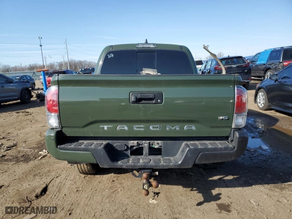 2021 Toyota Tacoma 4WD SR with VIN 3TMCZ5AN7MM431366, listed as a Copart auction lot 50206775 with 59,157 mi miles and Salvage Title. Bid and sale history available at carsss.com. Image 6.