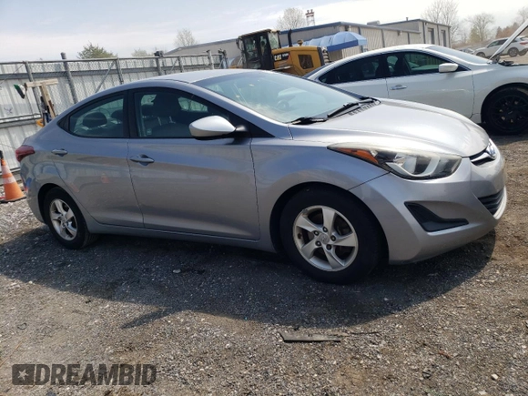 2015 Hyundai Elantra SE with VIN 5NPDH4AE6FH595492, listed as a Copart auction lot 52927155 with 102,179 mi miles and Salvage Title. Bid and sale history available at carsss.com. Image 4.