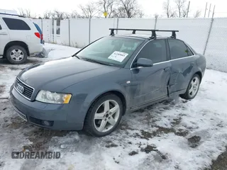 2003 Audi A4 3.0L with VIN WAULT68E73A150996, listed as a IAAI auction lot 41289003 with 119,657 mi miles. Bid and sale history available at carsss.com. Image 17.