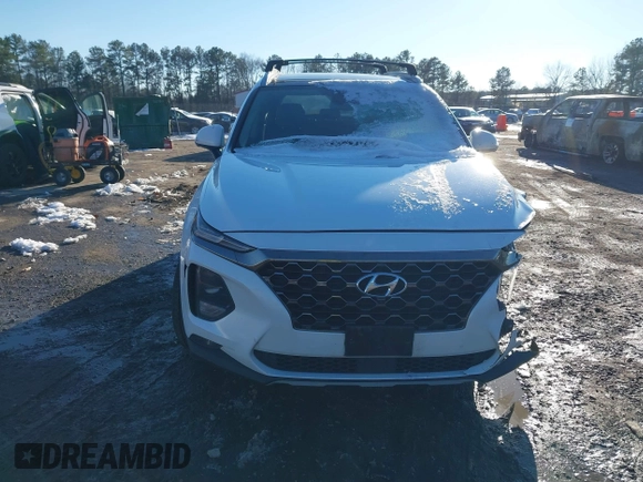 2020 Hyundai Santa Fe Limited with VIN 5NMS5CAA1LH261760, listed as a IAAI auction lot 41293649 with 119,153 mi miles. Bid and sale history available at carsss.com. Image 12.
