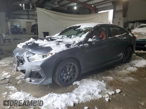 2021 BMW 2 Series M235i xDrive with VIN WBA13AL07M7G77699, listed as a Copart auction lot 89232885 with 52,210 mi miles and Salvage Title. Bid and sale history available at DreamBid. Image 1.