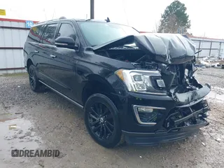 2019 Ford Expedition Max Limited with VIN 1FMJK2AT3KEA17802, listed as a IAAI auction lot 41386086 with 185,541 mi miles and . Bid and sale history available at DreamBid. Image 1.
