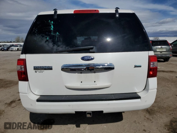2013 Ford Expedition Max Limited with VIN 1FMJK1K57DEF59451, listed as a Copart auction lot 45117225 with 189,478 mi miles and Salvage title. Bid and sale history available at DreamBid. Image 6.