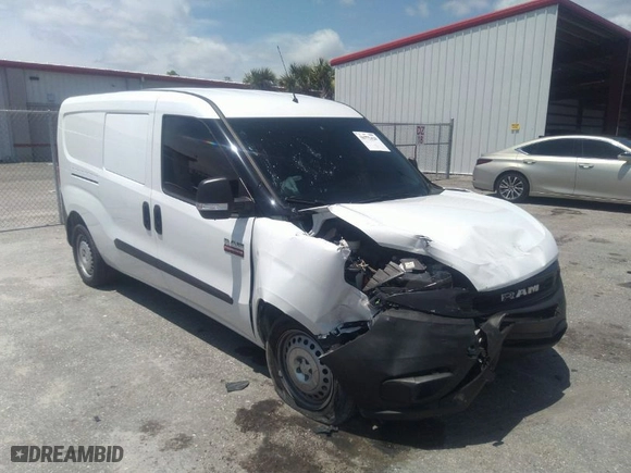 2020 Ram ProMaster City Cargo Van Tradesman with VIN ZFBHRFAB4L6R97116, listed as a IAAI auction lot 36772428 with 3,386 mi miles. Bid and sale history available at carsss.com. Image 1.