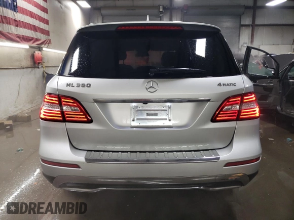 2015 Mercedes-Benz M ML 350 with VIN 4JGDA5HB4FA463744, listed as a Copart auction lot 41911765 with 53,842 mi miles and Salvage Title. Bid and sale history available at carsss.com. Image 6.