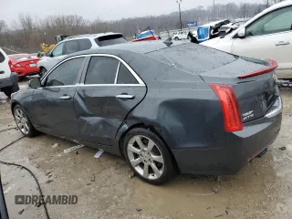 2014 Cadillac ATS Luxury RWD with VIN 1G6AB5SX0E0128741, listed as a Copart auction lot 42639745 with 117,561 mi miles and Salvage Title. Bid and sale history available at carsss.com. Image 2.