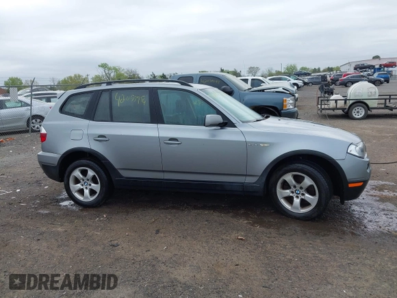 2007 BMW X3 3.0si with VIN WBXPC93477WF19603, listed as a IAAI auction lot 42055954 with 262,051 mi miles and . Bid and sale history available at DreamBid. Image 13.