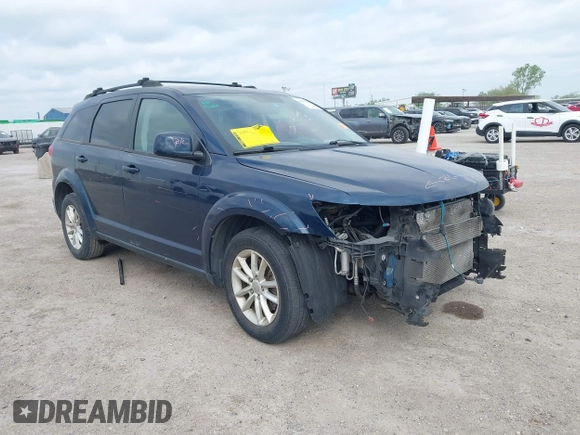 2015 Dodge Journey SXT with VIN 3C4PDCBG6FT744034, listed as a IAAI auction lot 42029387 with 101,743 mi miles. Bid and sale history available at carsss.com. Image 1.