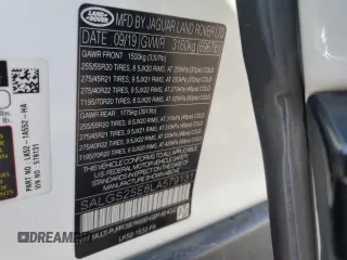 2020 Land Rover Range Rover P525 HSE с VIN SALGS2SE8LA579131, выставлен на аукционе Copart как лот 52798005 с пробегом 64 066 миль миль и Списание • Salvage title. История ставок и продаж доступна на DreamBid. Изображение 13.