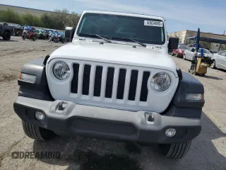2021 Jeep Wrangler Unlimited Sport S with VIN 1C4HJXDG1MW815830, listed as a Copart auction lot 50634965 with 39,387 mi miles and Salvage title. Bid and sale history available at DreamBid. Image 5.
