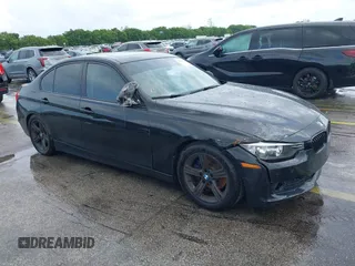 2015 BMW 3 Series 320i with VIN WBA3B1G50FNT07370, listed as a IAAI auction lot 39681712 with 145,234 mi miles. Bid and sale history available at carsss.com. Image 1.