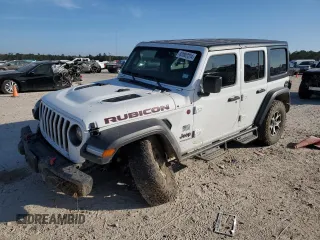 2022 Jeep Wrangler Unlimited Rubicon z VIN 1C4HJXFN3NW193177, wystawiony jako Copart lot #82002224 z przebiegiem 34 762 mil mil oraz Szkoda całkowita • Salvage title. Historia ofert i sprzedaży dostępna na DreamBid. Obrazek 1.
