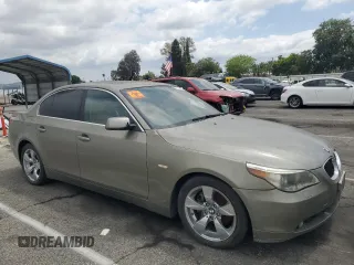 2007 BMW 5 Series 530i with VIN WBANE73537CM46172, listed as a Copart auction lot 54762505 with 111,597 mi miles and Clean title. Bid and sale history available at DreamBid. Image 4.