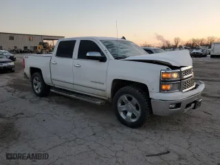 2015 Chevrolet Silverado 1500 LTZ with VIN 3GCUKSEC0FG140371, listed as a Copart auction lot 47808155 with 290,335 mi miles and Salvage Title. Bid and sale history available at carsss.com. Image 4.