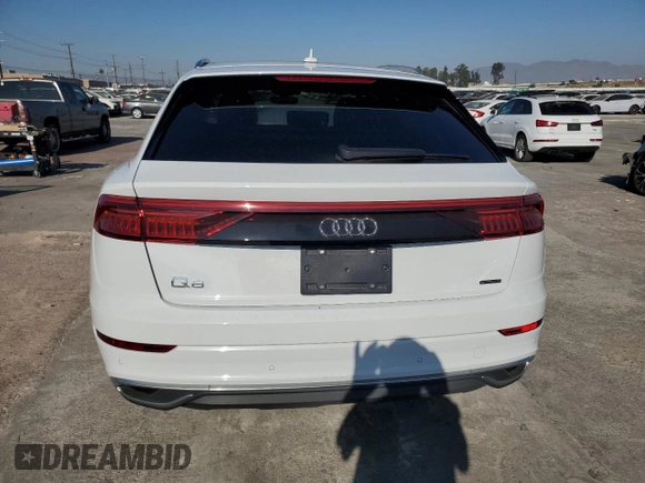 2023 Audi Q8 Premium Plus with VIN WA1BVBF14PD005012, listed as a Copart auction lot 79888553 with 10,092 mi miles and . Bid and sale history available at DreamBid. Image 6.