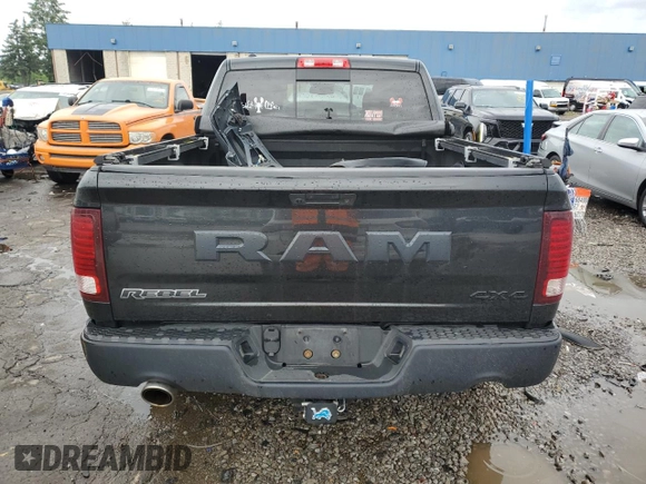 2015 Ram 1500 Rebel with VIN 1C6RR7YT8FS743062, listed as a Copart auction lot 61678185 with 130,997 mi miles and Clean title. Bid and sale history available at DreamBid. Image 6.