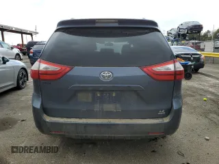 2017 Toyota Sienna LE with VIN 5TDJZ3DC0HS182825, listed as a Copart auction lot 47471655 with 141,638 mi miles and Salvage Title. Bid and sale history available at carsss.com. Image 6.