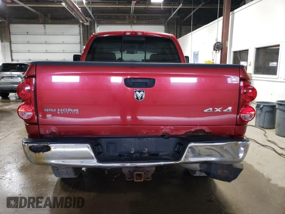 2007 Dodge 2500 SLT with VIN 1D7KS28A77J585424, listed as a Copart auction lot 54092155 with 191,734 mi miles and Clean title. Bid and sale history available at DreamBid. Image 6.