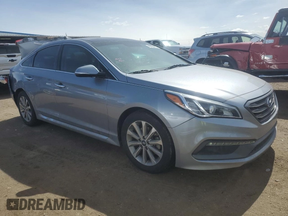 2016 Hyundai Sonata Sport with VIN 5NPE34AF8GH400862, listed as a Copart auction lot 48893925 with 83,712 mi miles and Salvage Title. Bid and sale history available at DreamBid. Image 4.