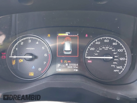 2020 Subaru Forester with VIN JF2SKADC0LH474342, listed as a IAAI auction lot 42093051 with 34,612 mi miles and . Bid and sale history available at DreamBid. Image 7.