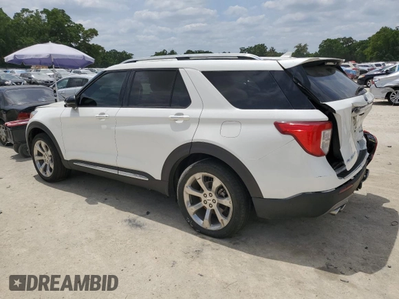 2020 Ford Explorer Platinum z VIN 1FM5K8HC9LGC49594, wystawiony jako Copart lot #52087375 z przebiegiem 38 273 mil mil oraz Szkoda całkowita • Salvage title. Historia ofert i sprzedaży dostępna na DreamBid. Obrazek 2.