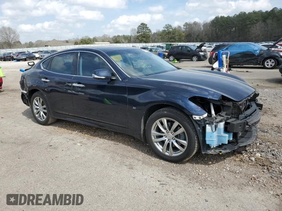 2019 Infiniti Q70 Luxe with VIN JN1BY1AR3KM585742, listed as a Copart auction lot 49002355 with 102,693 mi miles and Salvage Title. Bid and sale history available at DreamBid. Image 4.