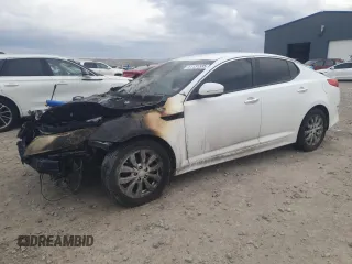 2015 Kia Optima EX z VIN 5XXGN4A70FG391970, wystawiony jako Copart lot #51131335 z przebiegiem Nie podano mil oraz Szkoda całkowita • Salvage title. Historia ofert i sprzedaży dostępna na DreamBid. Obrazek 1.