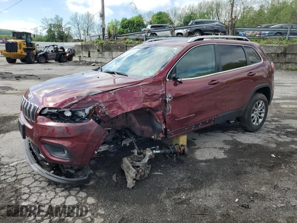 2019 Jeep Cherokee Latitude Plus z VIN 1C4PJMLNXKD192548, wystawiony jako Copart lot #55999925 z przebiegiem 28 762 mil mil oraz Szkoda całkowita • Salvage title. Historia ofert i sprzedaży dostępna na DreamBid. Obrazek 1.
