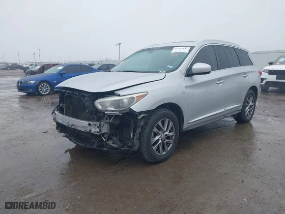 2015 Infiniti QX60 with VIN 5N1AL0MN9FC514661, listed as a IAAI auction lot 41392187 with 192,915 mi miles. Bid and sale history available at carsss.com. Image 2.