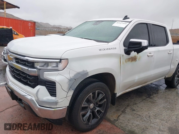 2023 Chevrolet Silverado 1500 LT with VIN 3GCPDKEK1PG255495, listed as a IAAI auction lot 41547519 with 1 mi miles. Bid and sale history available at carsss.com. Image 6.