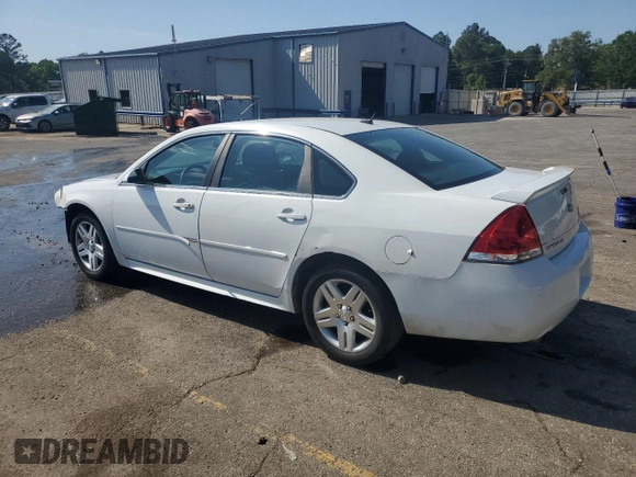 2013 Chevrolet Impala LT with VIN 2G1WG5E35D1136973, listed as a Copart auction lot 53950725 with 121,026 mi miles and Salvage Title. Bid and sale history available at DreamBid. Image 2.