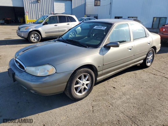 1998 Ford Contour SE Fleet with VIN 1FAFP66L5WK236964, listed as a Copart auction lot 46866675 with 91,107 mi miles and Clean Title. Bid and sale history available at carsss.com. Image 1.