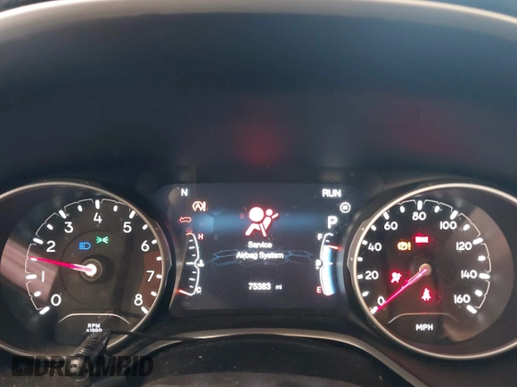 2018 Jeep Compass Latitude with VIN 3C4NJCBB7JT327485, listed as a IAAI auction lot 41808768 with 75,383 mi miles and . Bid and sale history available at DreamBid. Image 7.