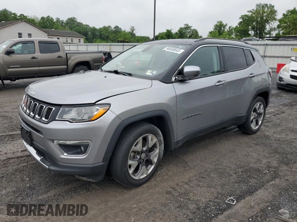 2020 Jeep Compass Limited z VIN 3C4NJCCBXLT211330, wystawiony jako Copart lot #56938845 z przebiegiem 98 968 mil mil oraz Szkoda całkowita • Salvage title. Historia ofert i sprzedaży dostępna na DreamBid. Obrazek 1.