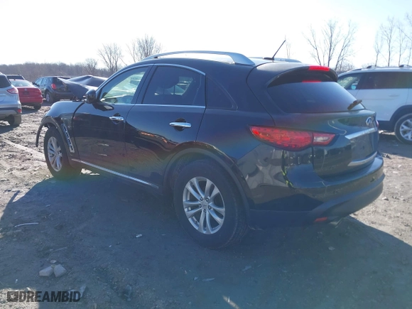 2017 Infiniti QX70 with VIN JN8CS1MW6HM410693, listed as a IAAI auction lot 41746466 with 1 mi miles. Bid and sale history available at carsss.com. Image 3.