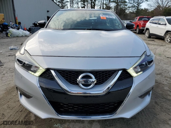 2017 Nissan Maxima Platinum with VIN 1N4AA6AP1HC413769, listed as a Copart auction lot 47477615 with 21,891 mi miles and Salvage Title. Bid and sale history available at carsss.com. Image 5.
