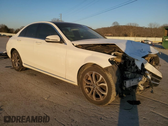 2017 Mercedes-Benz C 300 with VIN 55SWF4KB4HU212748, listed as a Copart auction lot 46835155 with 123,246 mi miles and Salvage Title. Bid and sale history available at carsss.com. Image 4.