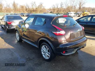 2016 Nissan Juke S with VIN JN8AF5MR7GT606160, listed as a IAAI auction lot 41749347 with 158,659 mi miles. Bid and sale history available at carsss.com. Image 3.