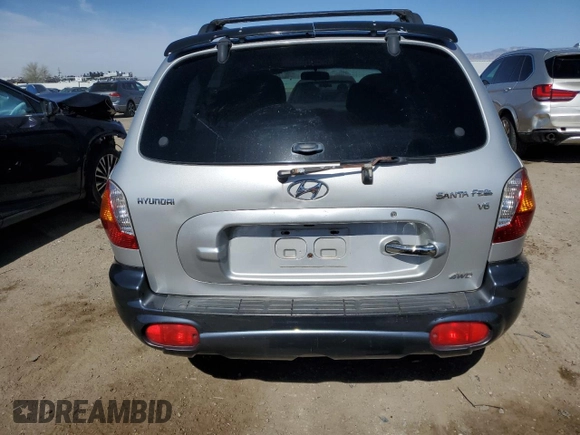 2003 Hyundai Santa Fe GLS with VIN KM8SC73DX3U518567, listed as a Copart auction lot 44335265 with 161,003 mi miles and Salvage Title. Bid and sale history available at carsss.com. Image 6.