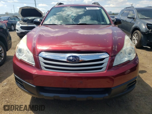 2011 Subaru Outback 2.5i z VIN 4S4BRCAC4B3434489, wystawiony jako Copart lot #55626995 z przebiegiem 69 308 mil mil oraz Szkody całkowita. Historia ofert i sprzedaży dostępna na DreamBid. Obrazek 5.