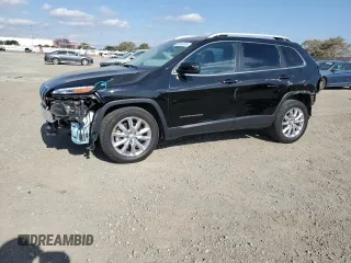 2017 Jeep Cherokee Limited with VIN 1C4PJLDS8HW644153, listed as a Copart auction lot 88955005 with 66,159 mi miles and Salvage Title. Bid and sale history available at carsss.com. Image 1.