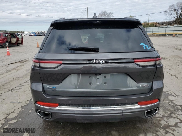 2022 Jeep Grand Cherokee 4xe Overland with VIN 1C4RJYD69N8724716, listed as a Copart auction lot 79042354 with 30,893 mi miles and Salvage Title. Bid and sale history available at carsss.com. Image 6.
