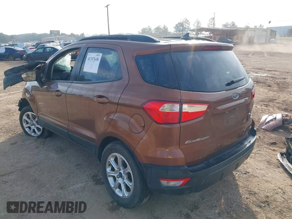 2019 Ford EcoSport SE with VIN MAJ3S2GE1KC298683, listed as a IAAI auction lot 41337638 with Not Provided miles and . Bid and sale history available at DreamBid. Image 3.
