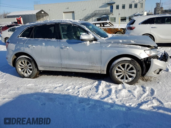 2014 Audi Q5 with VIN WA1LGCFP8EA111969, listed as a Copart auction lot 42185205 with 103,199 mi miles and Salvage title. Bid and sale history available at DreamBid. Image 4.